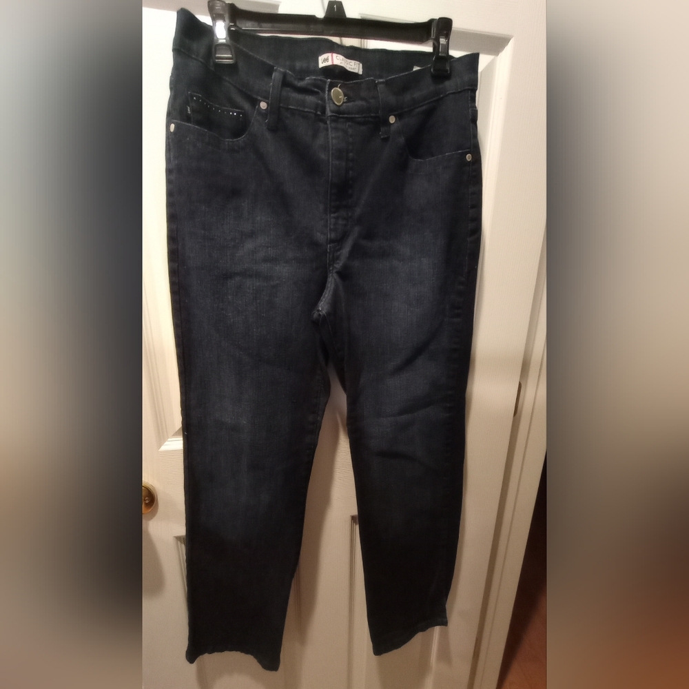Lee Classic Fit Dark Blue Stretch Jeans